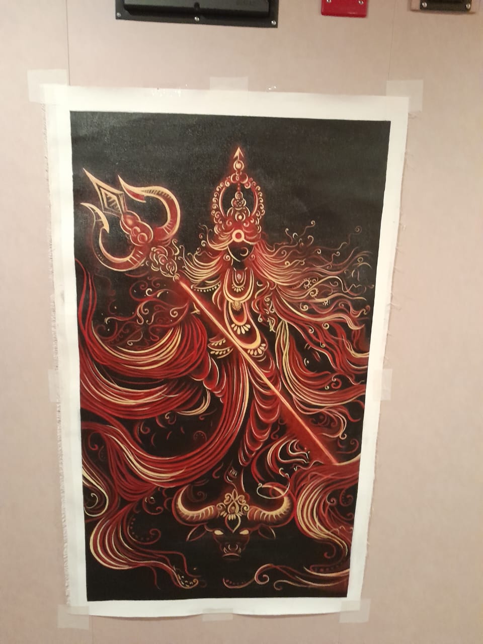 Mahishasura Mardini – unframed painting