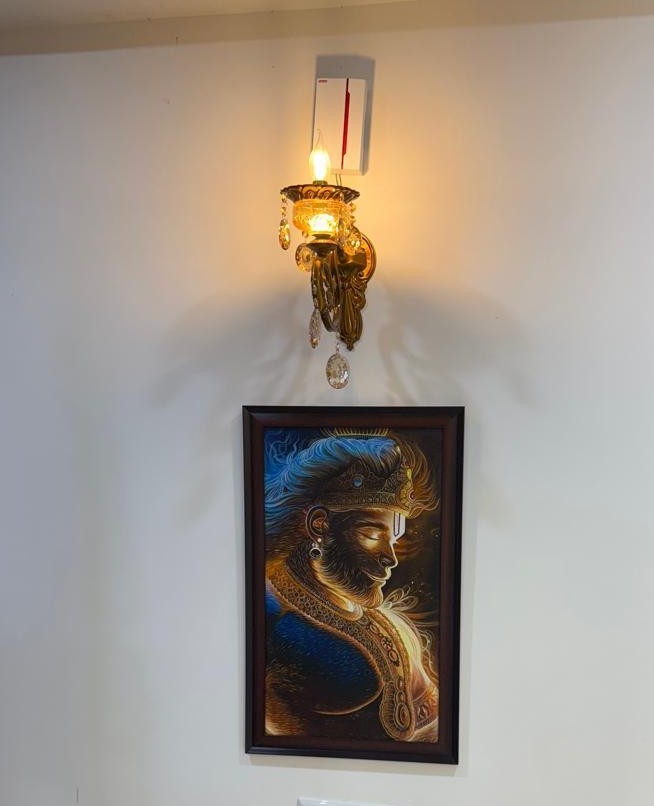 Silent Strength – Lord Hanuman displayed on wall